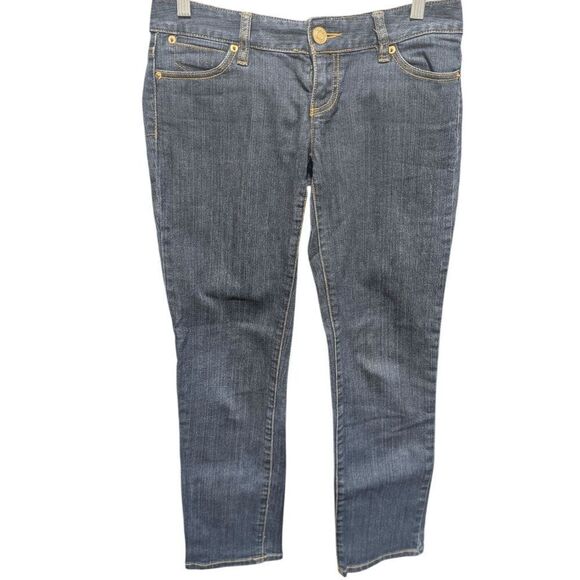 MICHAEL KORS Medium Wash Straight Leg Jeans Size 4P - Picture 2 of 3